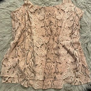 Blush Snake Skin Top